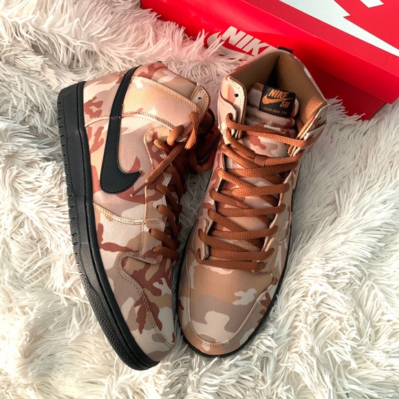 sb dunk high pro camo